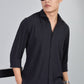 Men’s Premium Textured Shirt(Black) – Luxurious Fabric, Timeless Style | Wear Confidence, Own the Moment
