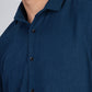 Men’s Premium Textured Shirt(Dark Blue) – Luxurious Fabric, Timeless Style | Wear Confidence, Own the Moment