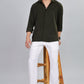 Men’s Premium Textured Shirt(Dark Green) – Luxurious Fabric, Timeless Style | Wear Confidence, Own the Moment