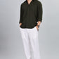 Men’s Premium Textured Shirt(Dark Green) – Luxurious Fabric, Timeless Style | Wear Confidence, Own the Moment