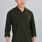 Men’s Premium Textured Shirt(Dark Green) – Luxurious Fabric, Timeless Style | Wear Confidence, Own the Moment