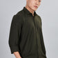 Men’s Premium Textured Shirt(Dark Green) – Luxurious Fabric, Timeless Style | Wear Confidence, Own the Moment