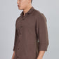 Men’s Premium Textured Shirt(Coffee) – Luxurious Fabric, Timeless Style | Wear Confidence, Own the Moment