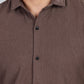 Men’s Premium Textured Shirt(Coffee) – Luxurious Fabric, Timeless Style | Wear Confidence, Own the Moment