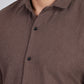 Men’s Premium Textured Shirt(Coffee) – Luxurious Fabric, Timeless Style | Wear Confidence, Own the Moment