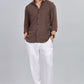 Men’s Premium Textured Shirt(Coffee) – Luxurious Fabric, Timeless Style | Wear Confidence, Own the Moment