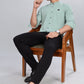 Mint Smart-Fit Spandex Shirt – Flexible & Long-Lasting