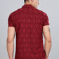 Red Premium Textured Pattern Shirt