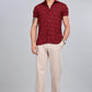 Red Premium Textured Pattern Shirt