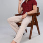 Red Premium Textured Pattern Shirt
