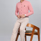 Pink Smart-Fit Spandex Shirt – Flexible & Long-Lasting