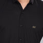 Black Premium Cotton Blend Casual Shirt – Soft & Breathable Fabric