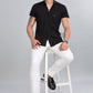 Black Premium Cotton Blend Casual Shirt – Soft & Breathable Fabric
