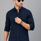 Men’s Black Solid Full Sleeve Button Down Casual Shirt