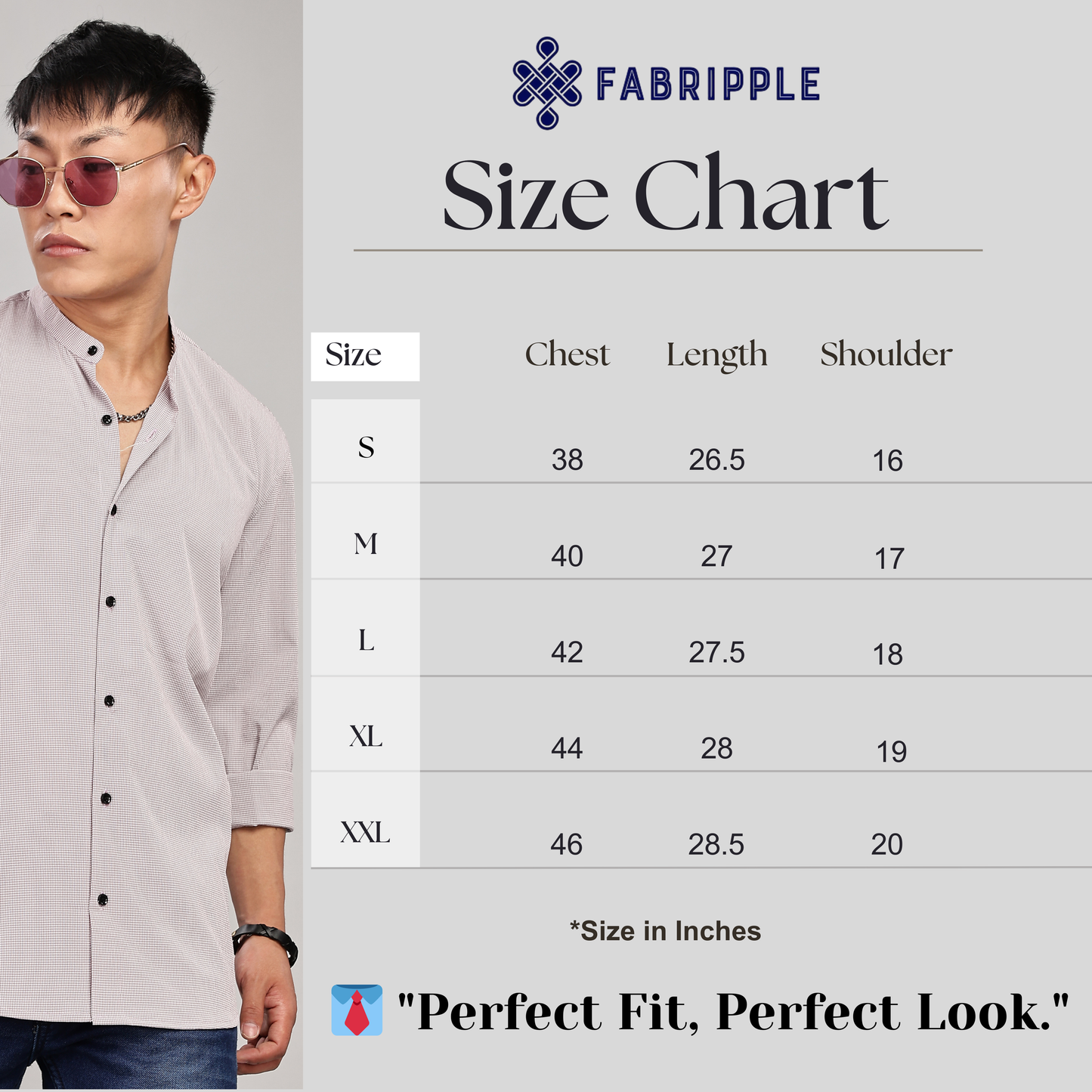 Men's Casual Mandarin Collar Shirt(Smoky Rose) – Premium Cotton Blend