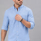 Men’s Black Solid Full Sleeve Button Down Casual Shirt