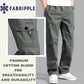 Men’s Heavy-Duty Cotton Cargo Pants(GREEN) – Rugged Style, All-Day Comfort