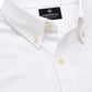 Men’s White Solid Full Sleeve Button-Down Casual Shirt
