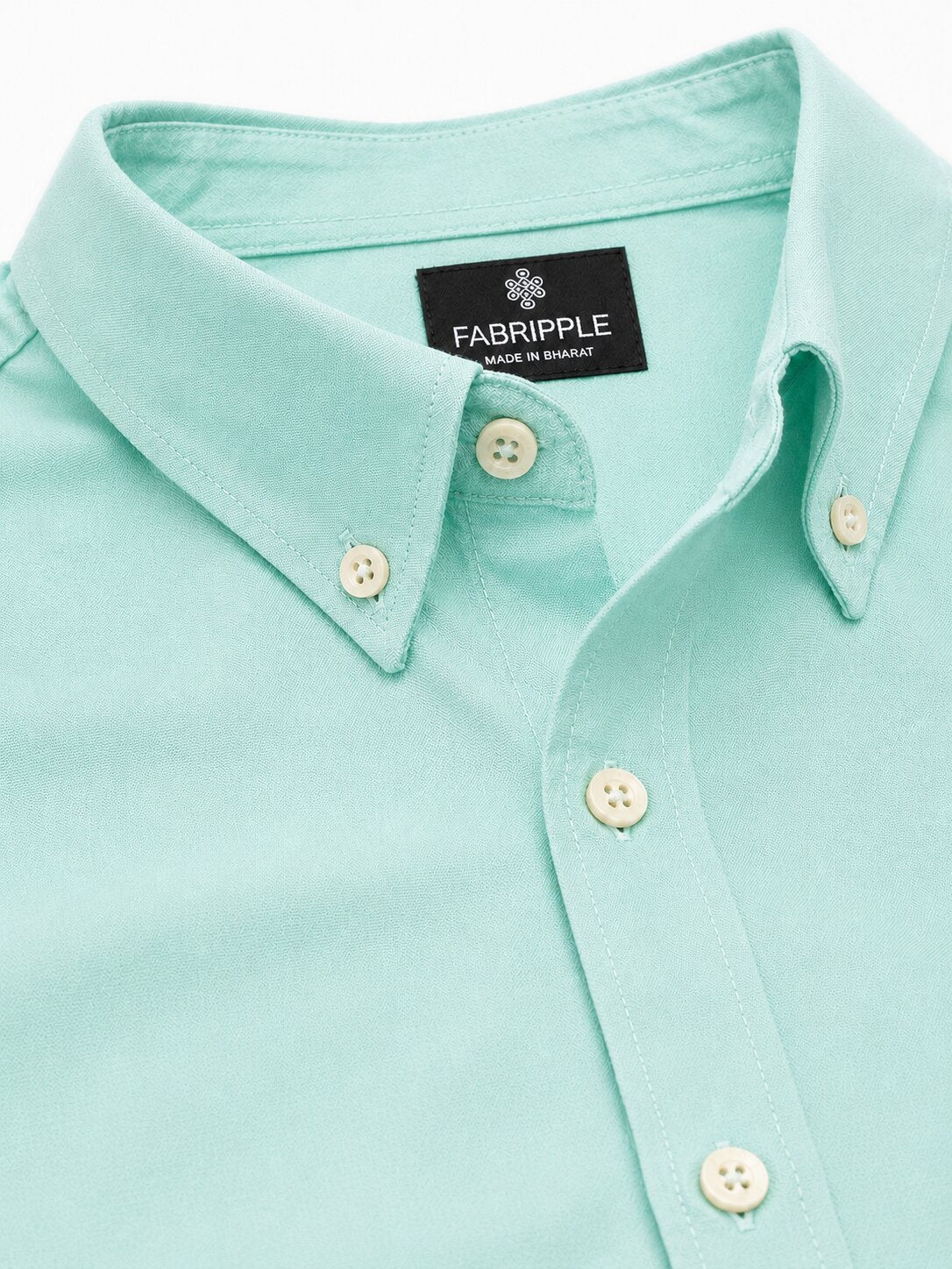 Men’s Green Solid Full Sleeve Button Down Casual Shirt