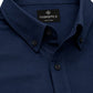 Men’s Navy Blue Solid Full Sleeve Button Down Casual Shirt