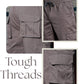 Dark Grey Solid Cargo Pants Fabric – Comfortable and Durable for Everyday Wear