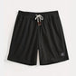 Men’s Black Textured Casual Shorts – Premium Waffle Knit Summer Shorts