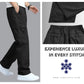 Men’s Heavy-Duty Cotton Cargo Pants(BLACK) – Rugged Style, All-Day Comfort