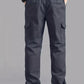 Fabripple Men’s Dark Grey Utility Cargo Pants