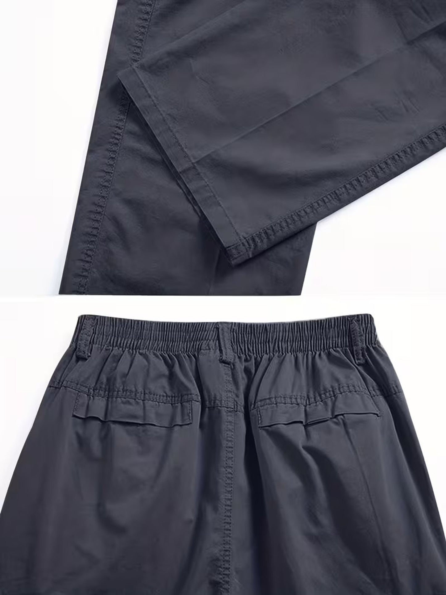 Fabripple Men’s Dark Grey Utility Cargo Pants