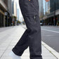 Fabripple Men’s Dark Grey Utility Cargo Pants
