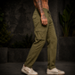 Men’s Green Cargo Pants – Relaxed Fit Utility Streetwear Trousers