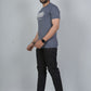 Men’s White Los Angeles Printed Textured T-Shirt