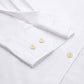 Men’s White Solid Full Sleeve Button-Down Casual Shirt