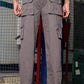 Dark Grey Solid Cargo Pants Fabric – Comfortable and Durable for Everyday Wear