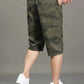 Men’s Green Camo Utility Cargo Shorts