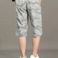 Men’s Light Grey Camo Utility Cargo Shorts
