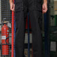 Black Solid Cargo Pants Fabric – Comfortable and Durable for Everyday Wear
