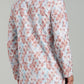 Men’s Brown Geometric Printed Textured Kurta