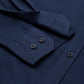 Men’s Navy Blue Solid Full Sleeve Button Down Casual Shirt