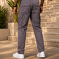 Men’s Dark Grey Utility Cargo Pants – Relaxed Streetwear Fit