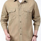 Men’s Khaki Utility Casual Full Sleeve Shirt