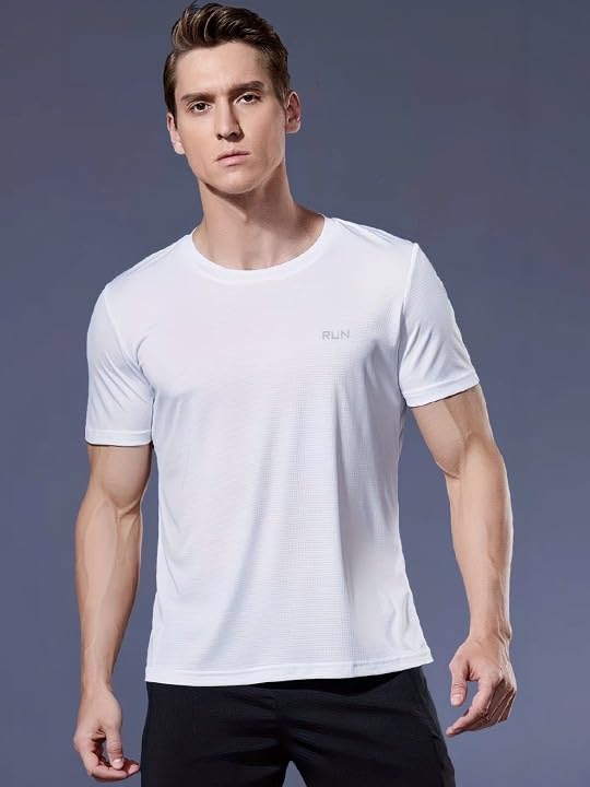 Men's Black Dry Fit Sports T-Shirt