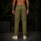 Men’s Green Cargo Pants – Relaxed Fit Utility Streetwear Trousers