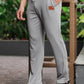 Men's Light Grey Textured Track Pants – Straight Fit