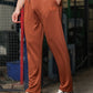 Men's Brown Textured Track Pants – Straight Fit