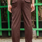 Men's Brown Casual Trousers – Relaxed Straight Fit Pants