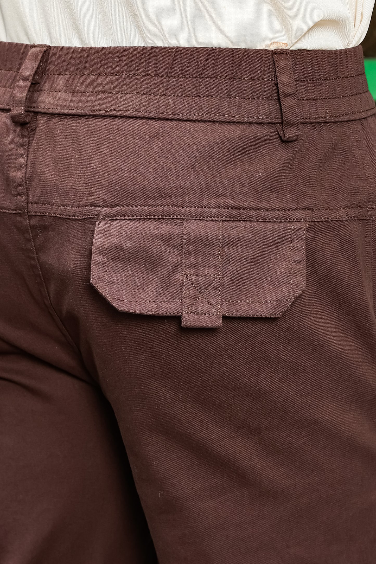 Men's Brown Casual Trousers – Relaxed Straight Fit Pants