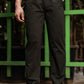 Men's Green Casual Trousers – Relaxed Straight Fit Pants