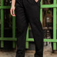 Men's Black Casual Trousers – Relaxed Straight Fit Pants
