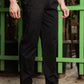 Men's Black Casual Trousers – Relaxed Straight Fit Pants